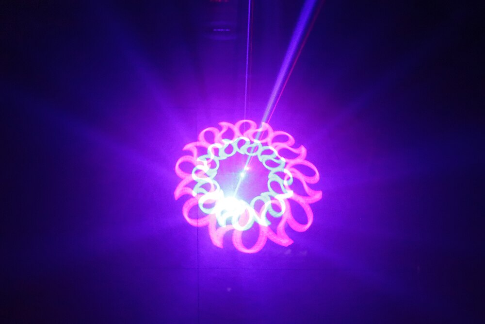 Laser stage lighting Single Hole Full Color Grating Animation Laser Light Voice Disco karaoke light Laser Projector
