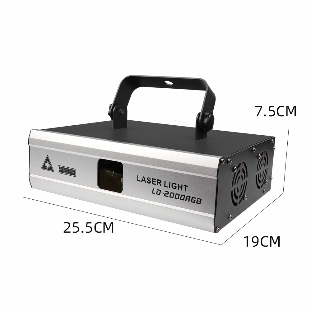 3W RGB Animation Laser Light Full Color Stage 3D Laser High Brightness Laser Beam Pattern Laser Light