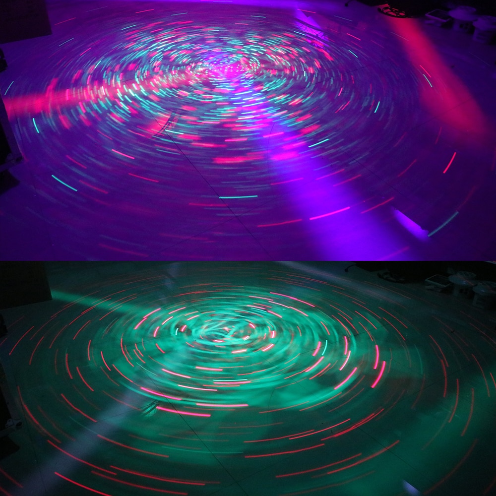 LED Beam + Laser Pattern Colorful Effect Light Stage Dj Moving Head Light Disco Laser Rotating Flash Scan Light