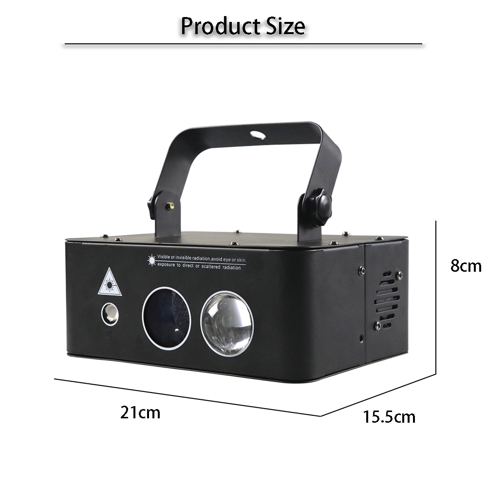 Aurora Starry Water Pattern 3-in-1 Laser Light Bar Performance Lantern Beam Light Laser Projector