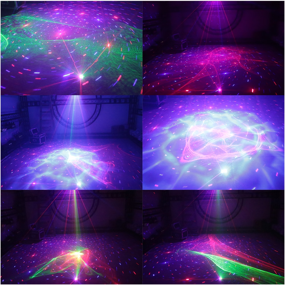 Aurora Starry Water Pattern 3-in-1 Laser Light Bar Performance Lantern Beam Light Laser Projector