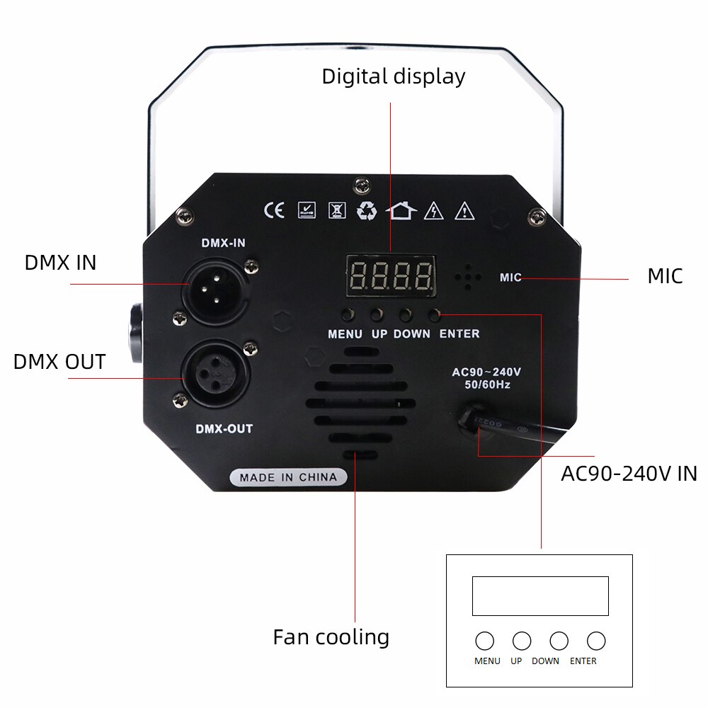 RGB Full Color Starry Sky Laser Light Stage Dj KTV Bar Pattern Laser Projection Light Forefly Laser Effect