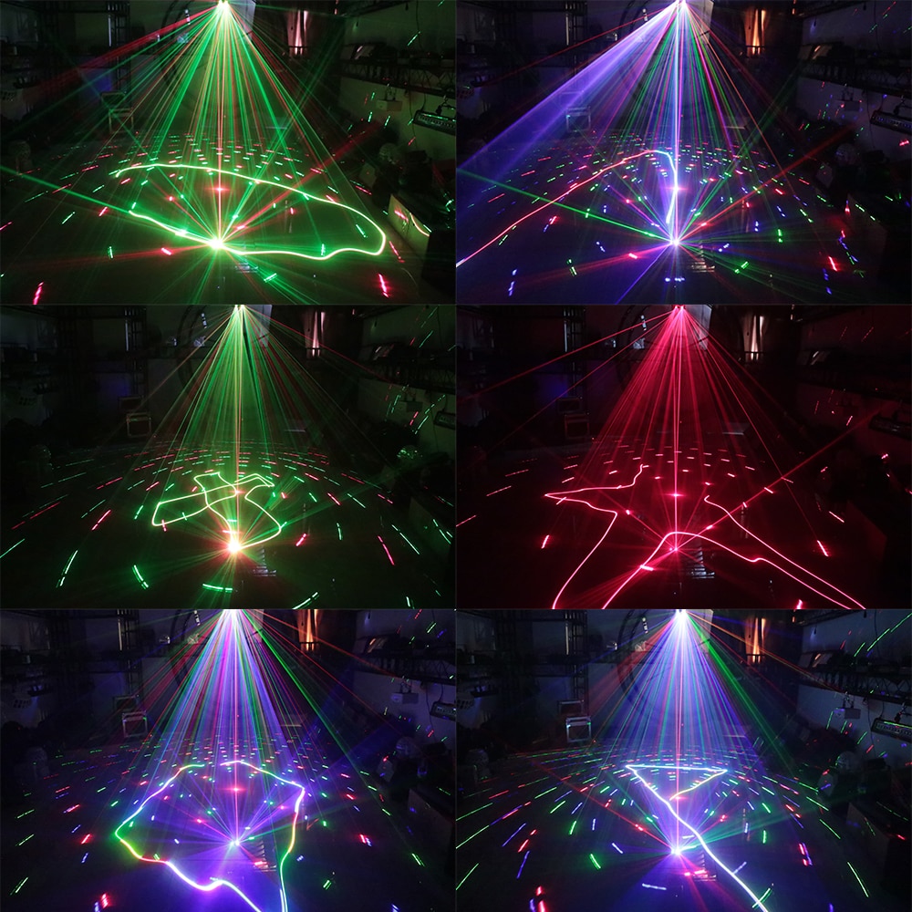 RGB Full Color 2in1 Laser Light Scanning Laser + Pattern Laser 2-in-1 Indoor Laser