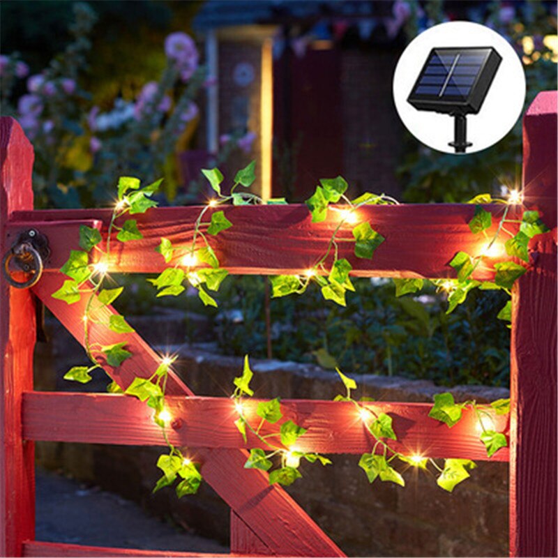 LED Outdoor Solar Lamp String Lights 50100 LEDs Leaf Fairy Garland Christmas Party Waterproof Solar Lights for Garden Decor