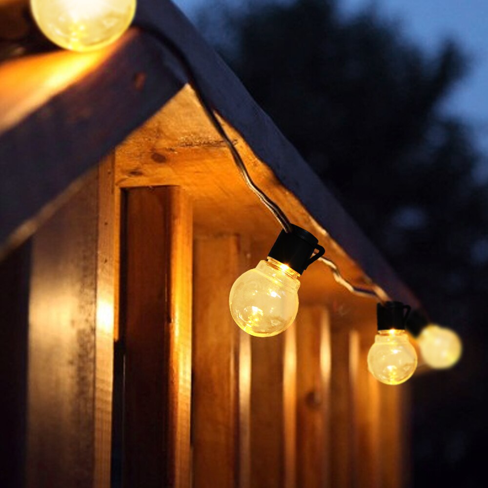 Outdoor Fairy String Lights for Party Holiday Garden Garland Christmas Decorations Home Globe Festoon Solar Bulb Light Wedding