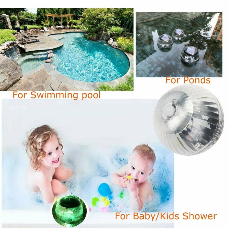 Floating Underwater Light Waterproof Solar Lamp Floating LED Light Underwater Light for Fish Tank Pond Swimming Pool Wedding