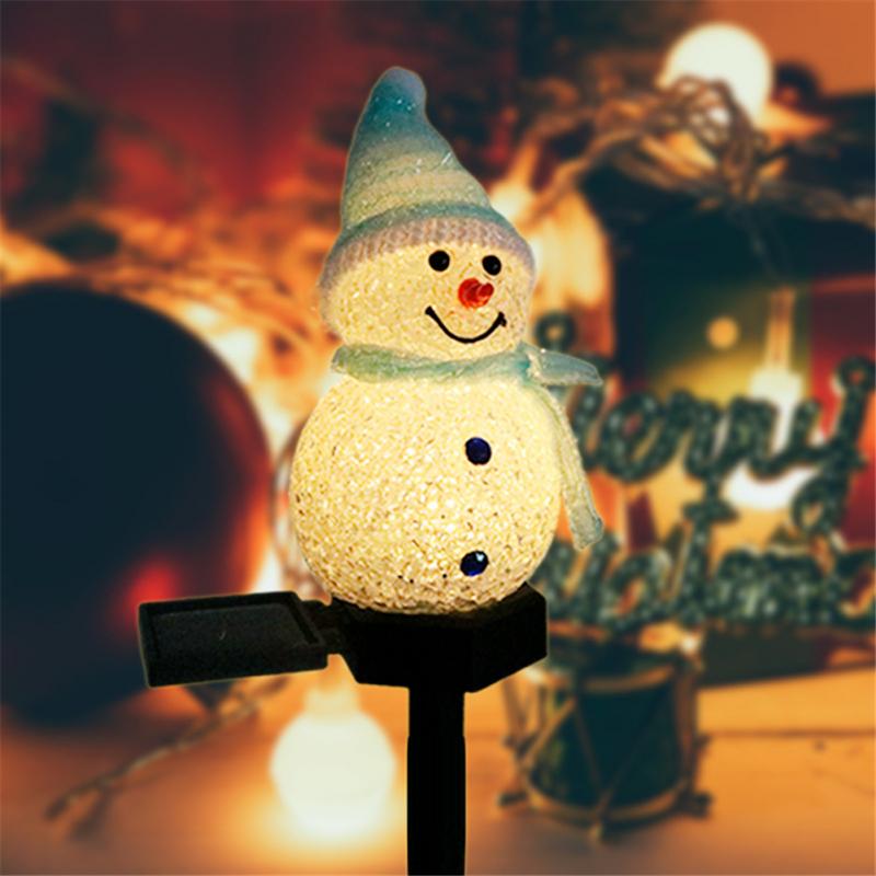 Solar Snowman Garden Lawn Lights Garden Landscape Decoration Lights Christmas Led Outdoor Plug Lights Waterproof yard Art Light