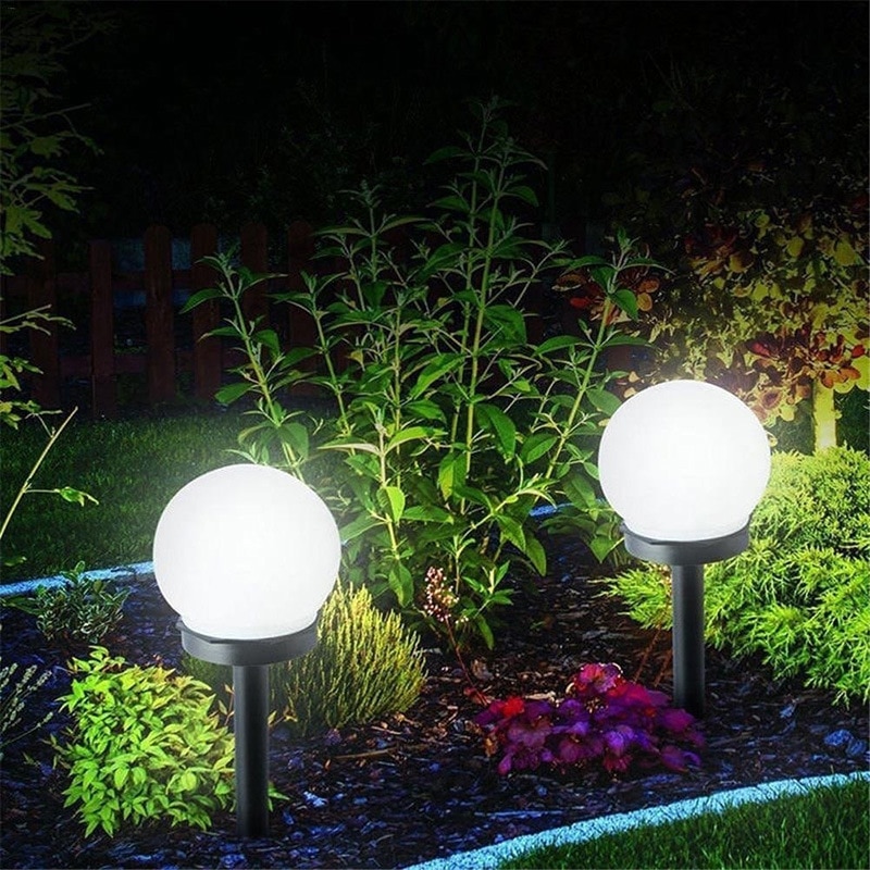 2pcs Outdoor Solar Light Garden yard Courtyard Path LED Lawn Lamp Ground Lamp Light Solar Outdoor Lamp Street Lights Solar Bulb