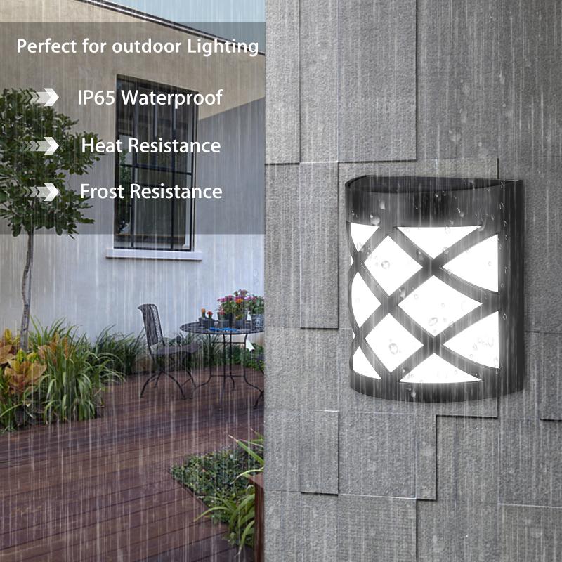 1PCS Solar Light Outdoors Waterproof Wall Light Energy Saving Garden Landscape Step Deck Lights Balcony Fence Solar Lights