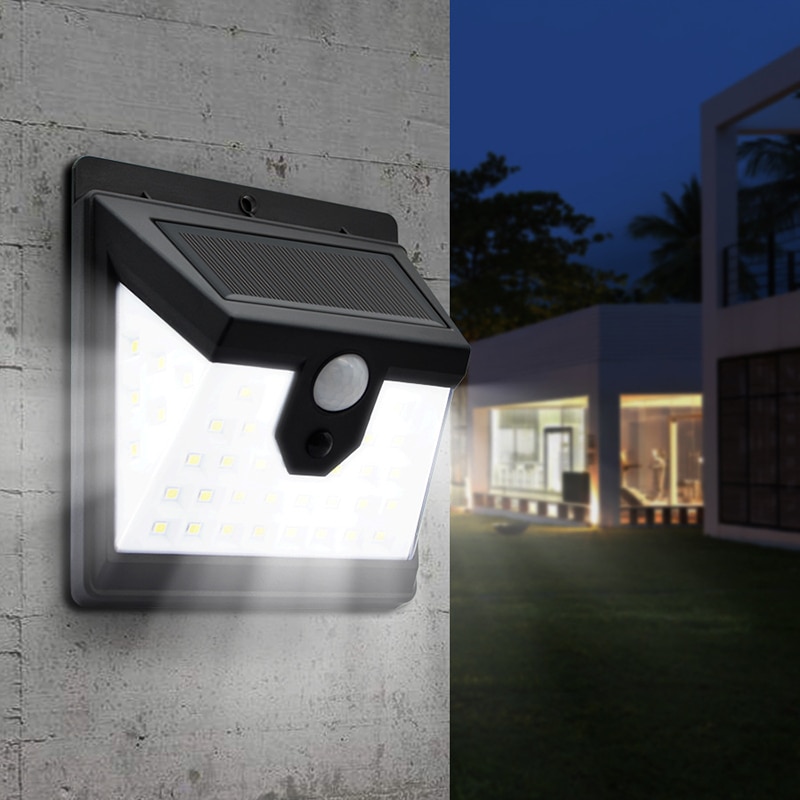 1/2/4pcs 40 LED Solar Power PIR Motion Sensor Wall Lights Waterproof Lamp Solar Porch Garden Solar Light Smart Outdoors Lights