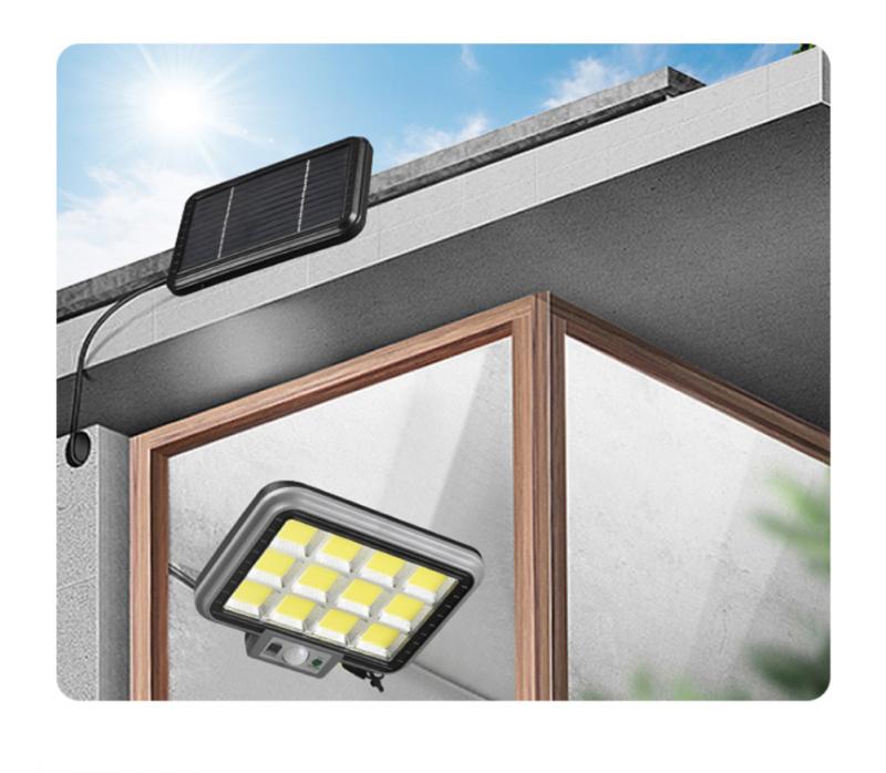 Outdoor Solar Wall Light Street Light Human Sensor Remote Control Wall Lamp for Garden Lawn Courtyard Waterproof Street Light