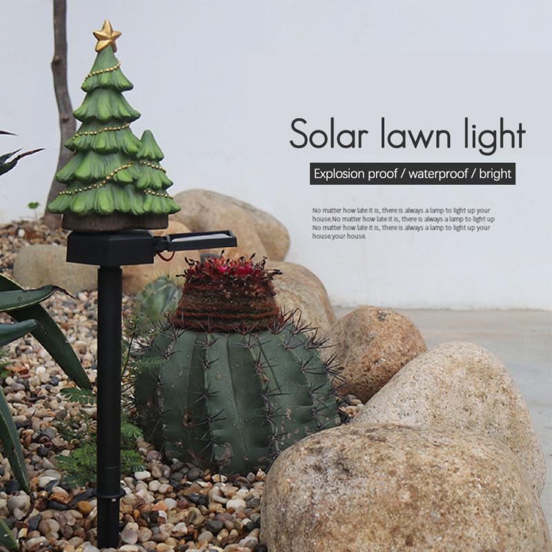 Led Solar Lawn Lights Waterproof Outdoor Pathway Solar Lamp for Garden Christmas Snowman Decoration Courtyard Luminous Lamp