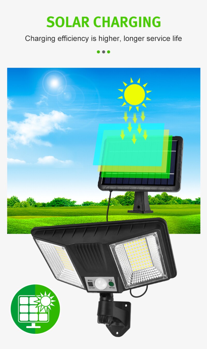 Solar Lamp Wall Lamp Street Light Outdoor Human Body Sensor Solar Lamp Weatherproof Landscape Lamp Wall Garden Enhance Lighting