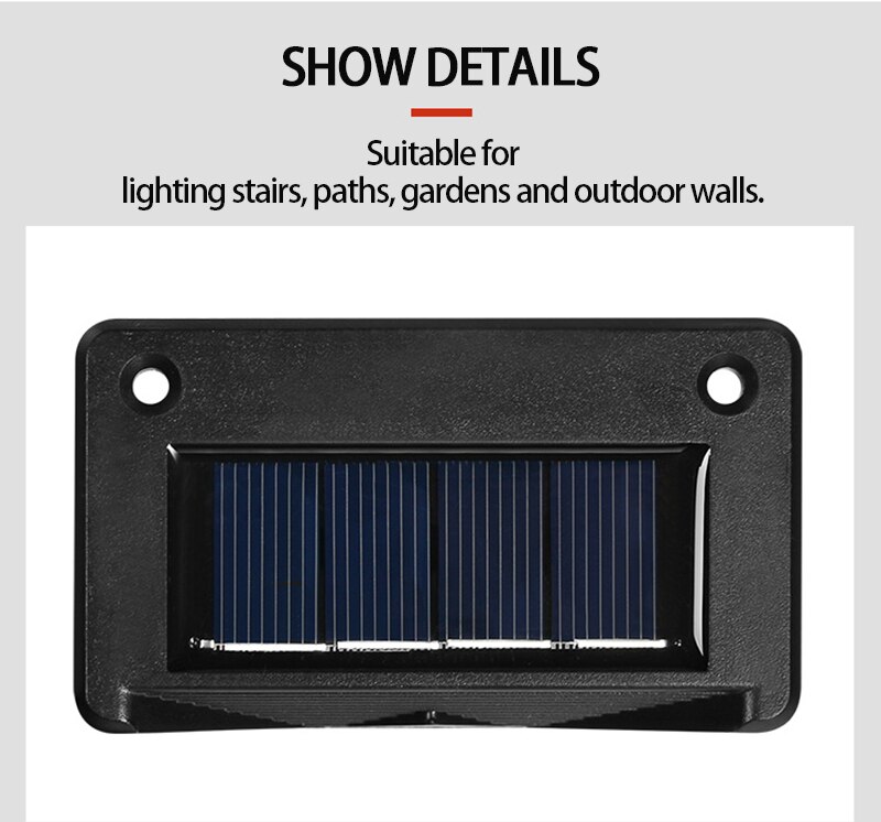 Solar Lamp Wall Lamp Street Light Weatherproof Landscape Lamp Wall Garden Enhance Lighting Outdoor Human Body Sensor Solar Lamp