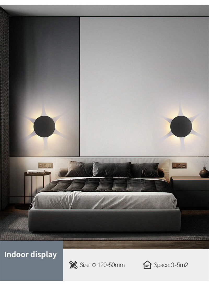 4W/6W/8W LED Wall Lights Modern Minimalist Wall Lamp Living Room Bedroom Bedside Luster LED Indoor Aisle Lighting Decoration