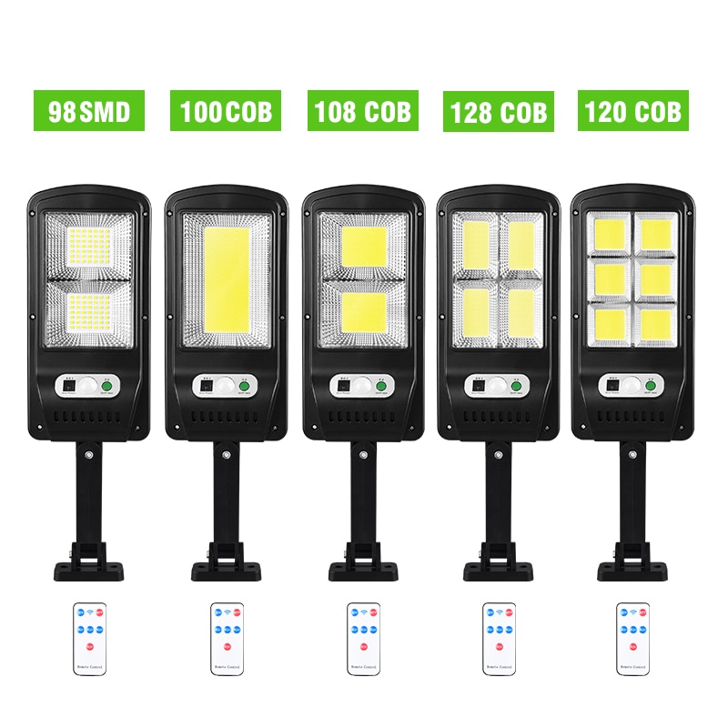 LED Solar Light Power Motion Sensor Garden Wall Lamp Waterproof Solar Lamp Outdoor Remote Sensor Wall Light Street Lamp