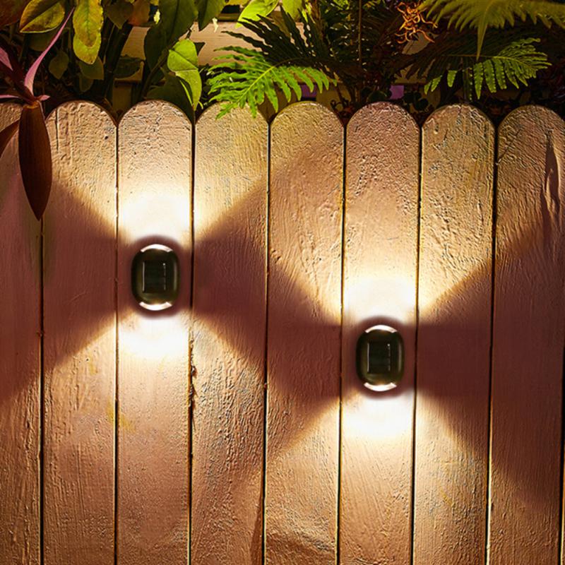 Solar Wall Light for Garden Outdoor Waterproof Solar Fence Light Porch Lights lighting for wall courtyards parks and stairs
