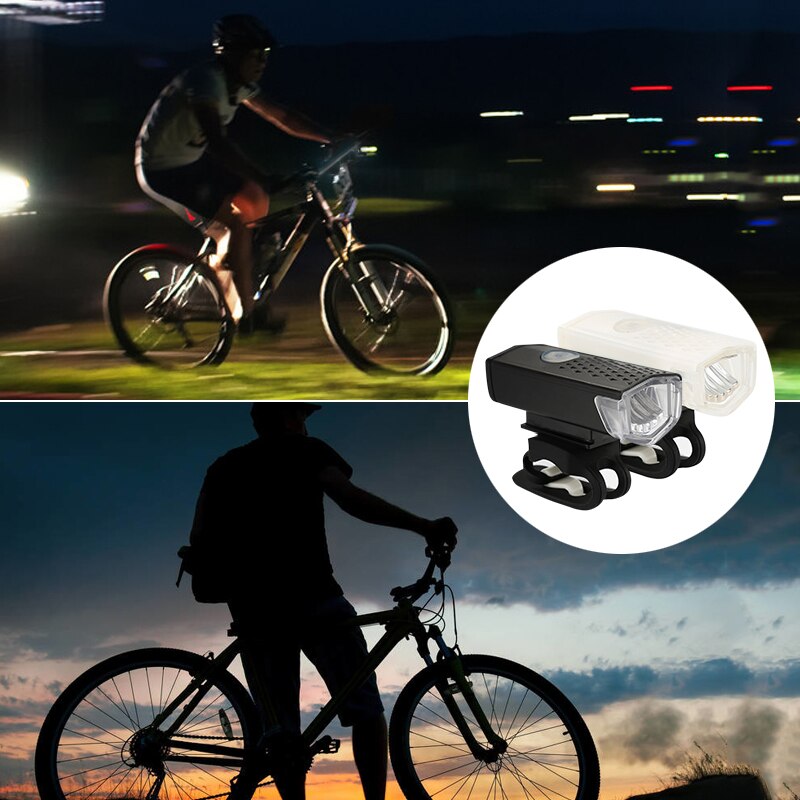 LED Outdoor Light 300 Lumens Waterproof Bike Light USB Rechargeable 3 Modes Led Safety Warning Light Bicycle LED Flashlight