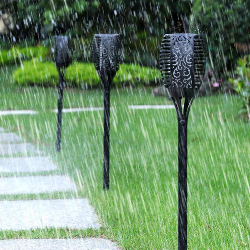 4/10/96 Led Solar Light Outdoor Garden Solar Light Waterproof Flickering Flame Torches Lawn Lamp For Garden Pathway Decoration