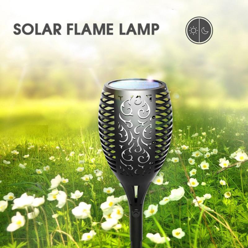 4/10/96 Led Solar Light Outdoor Garden Solar Light Waterproof Flickering Flame Torches Lawn Lamp For Garden Pathway Decoration