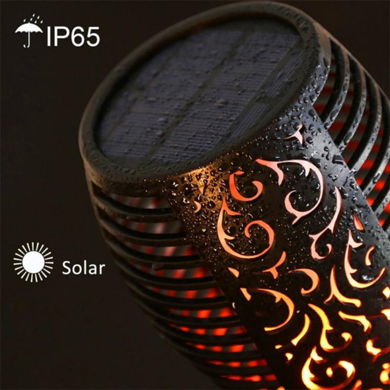 4/10/96 Led Solar Light Outdoor Garden Solar Light Waterproof Flickering Flame Torches Lawn Lamp For Garden Pathway Decoration