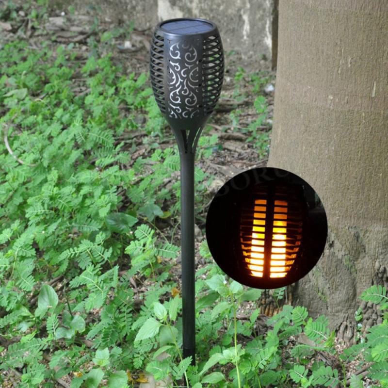 4/10/96 Led Solar Light Outdoor Garden Solar Light Waterproof Flickering Flame Torches Lawn Lamp For Garden Pathway Decoration