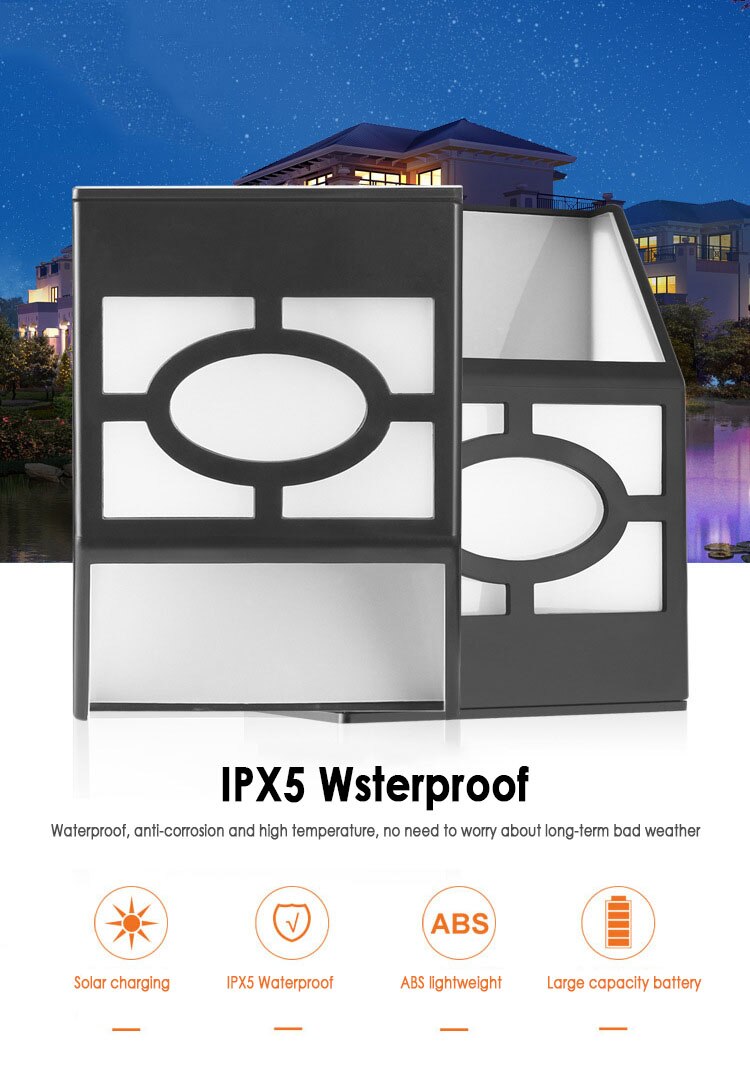 Outdoor Solar Light PIR Sensor Solar Powered Garden Lamp Solar Power Energy Saving Security Sunlight Spotlights for Garden Decor