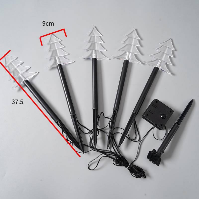 Led Solar Pathway Lights Christmas Lights Snowflakes Stars Solar Ground Plug-in Lamp for Garden yard Christmas Decorations