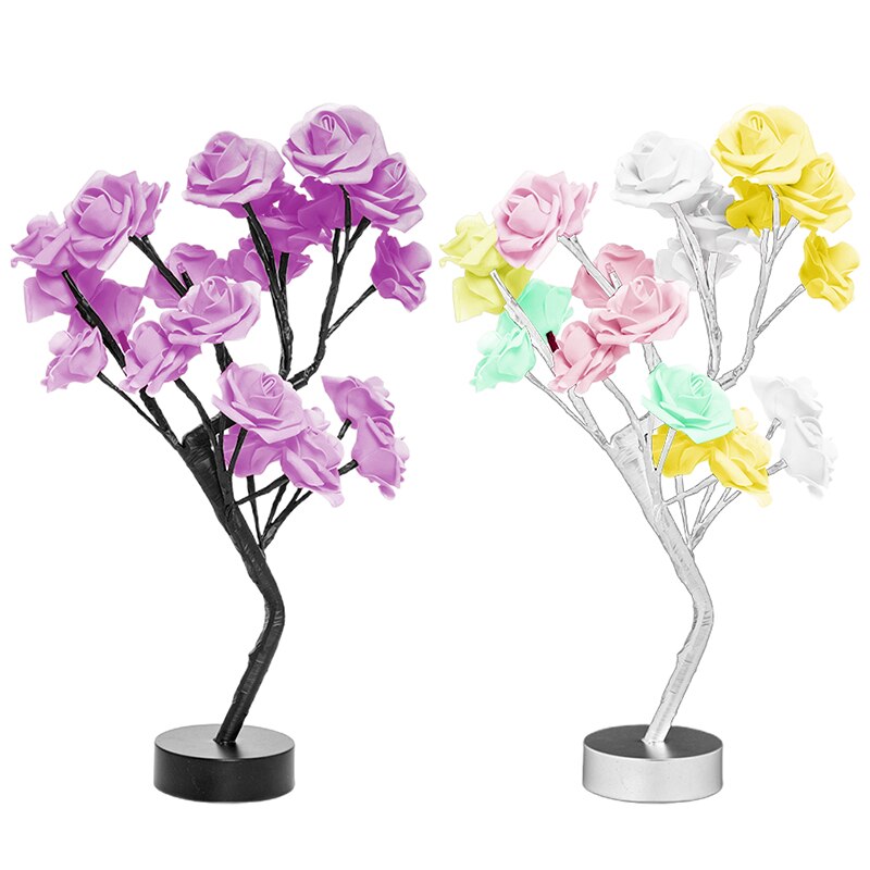 LED Night Lights Decoration For Home Christmas Bedroom Bedside Decoration Valentine Wedding Gift Christmas Lights Table Lamp