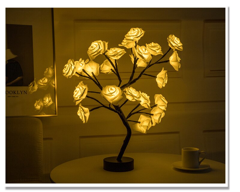 LED Night Lights Decoration For Home Christmas Bedroom Bedside Decoration Valentine Wedding Gift Christmas Lights Table Lamp