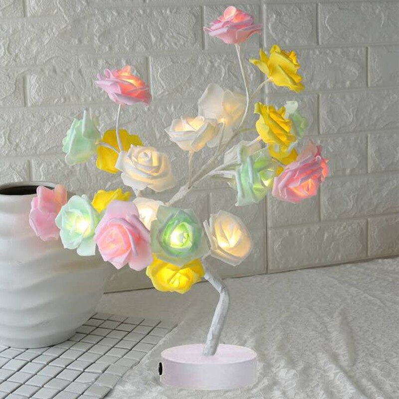 LED Night Lights Decoration For Home Christmas Bedroom Bedside Decoration Valentine Wedding Gift Christmas Lights Table Lamp