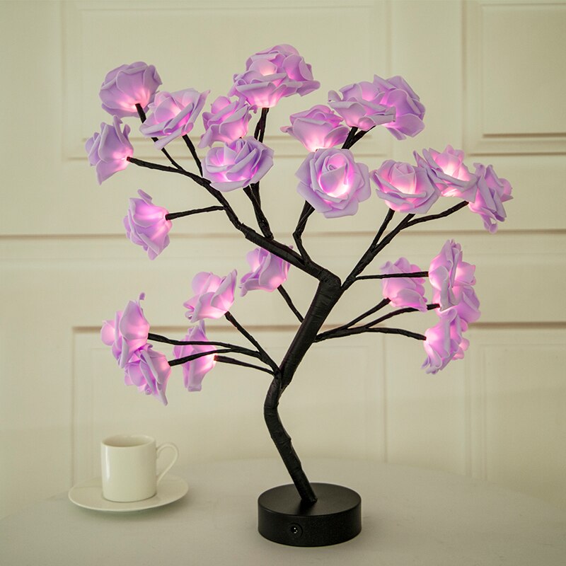 LED Night Lights Decoration For Home Christmas Bedroom Bedside Decoration Valentine Wedding Gift Christmas Lights Table Lamp