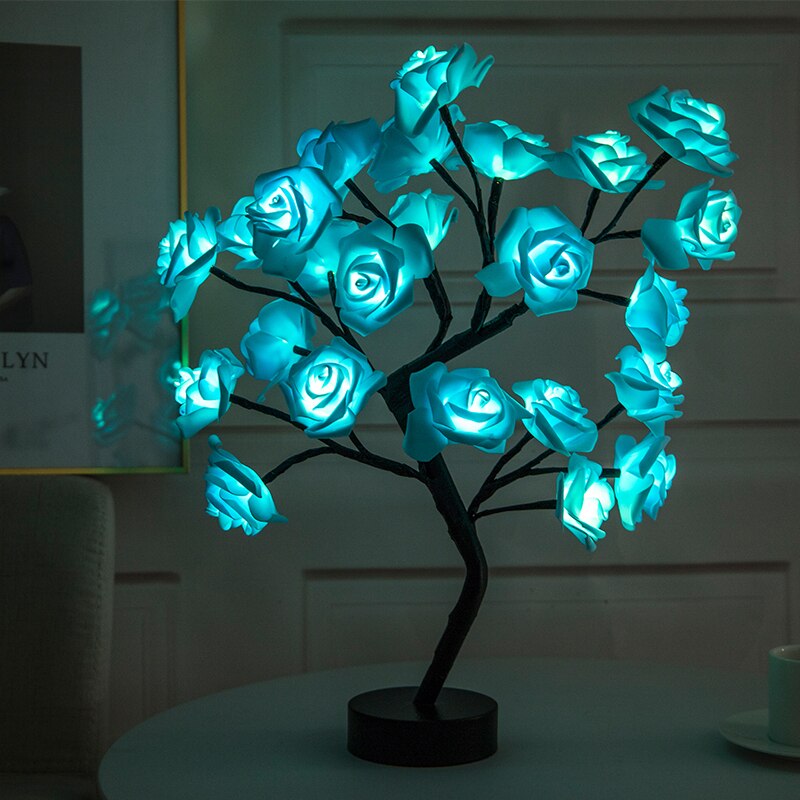 LED Night Lights Decoration For Home Christmas Bedroom Bedside Decoration Valentine Wedding Gift Christmas Lights Table Lamp