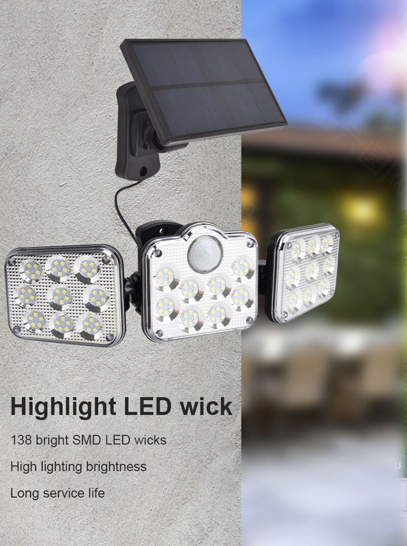 Outdoor Waterproof Led Solar Power Garden Lamp Solar Lights Solar Step Lights Solar Cell Decoration for Patio Stair Garden Fence