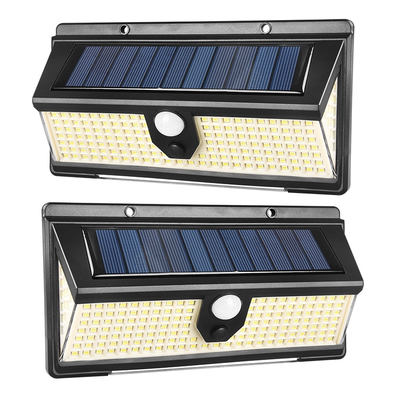 Solar LED Light Outdoor for Garden Led Solar Lamp with 3 Modes Control Outdoor Waterproof Infrared Induction Garden Garage Light