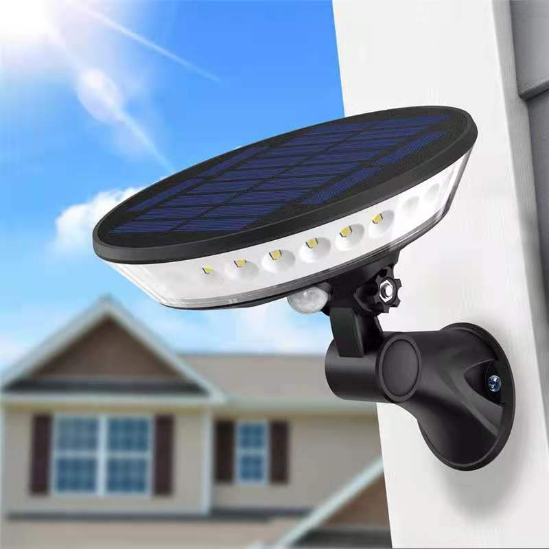 360 degree lighting outdoor solar light PIR motion sensor solar garden light energy saving street lamp wall lamp Three modes