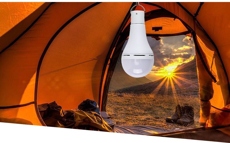 7W 9W 480 600LM Portable LED Solar Remote Control Bulb Solar Light Home Outdoor Lighting LED Solar Bulb Light Garden Light