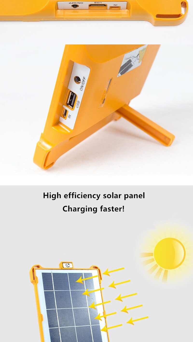 Solar emergency light USB charging portable tent light strobe light solar charging multi-function multi-in-one camping light