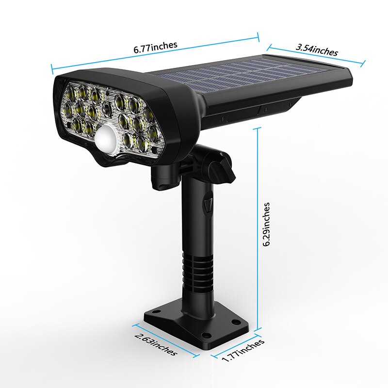 Nieuwe Solar 16Corey Led PIR Bewegingssensor Lichten Outdoor Waterdichte Ip65 Muur Solar licht Voor Tuin yard Lamp Emergency