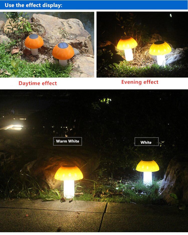 20led solar mushroom lamp garden solar lawn solar lamp outdoor lamp solar path lamp solar garden lamp