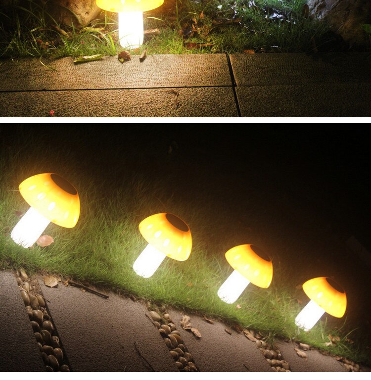 20led solar mushroom lamp garden solar lawn solar lamp outdoor lamp solar path lamp solar garden lamp