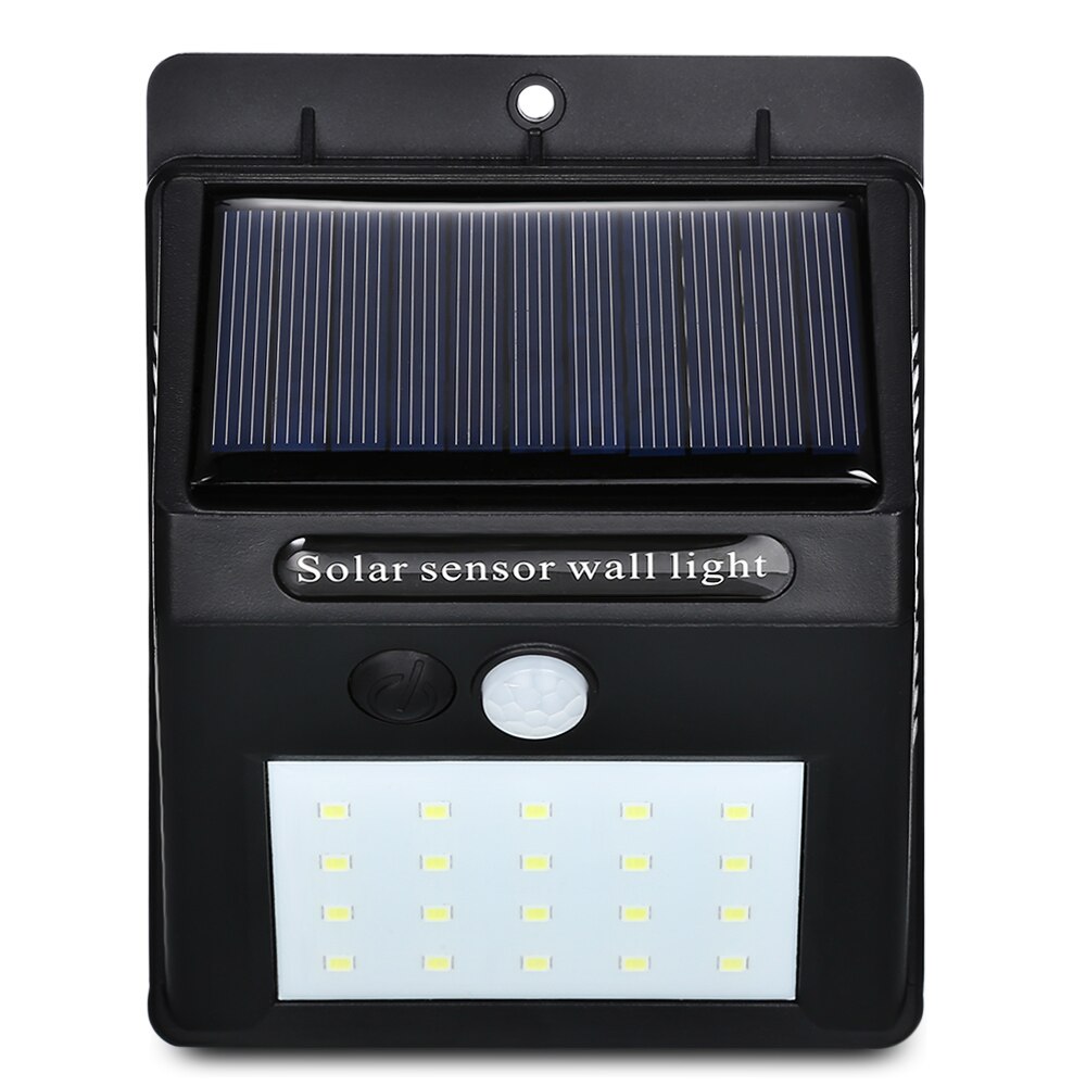 2019 146LED Solar Wall Light Body Sense Light Waterproof Outdoor Spotlight Garden Lights