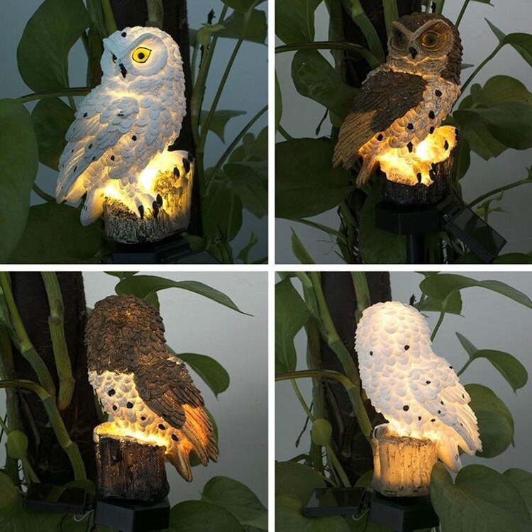 solar outdoor garland lights Owl Parrot Garden Decoration Outdoor Solar Light Lawn Led Solar Lamp Waterproof solar garden light