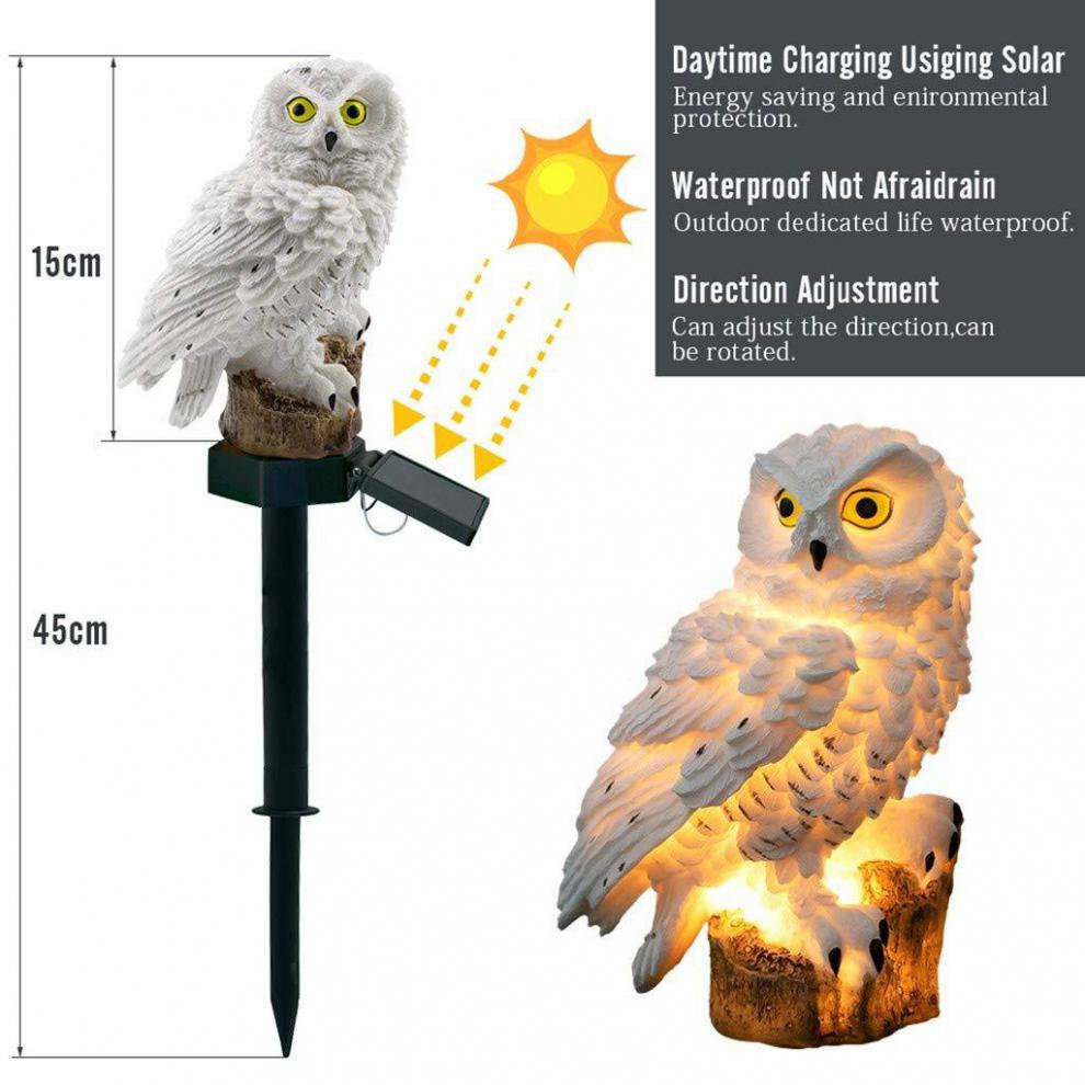 Solar Led Light Outdoor Powered Garden LED Lights Owl Animal Pixie Lawn Waterproof Lamp Unique Christmas Lights Solar Lamps