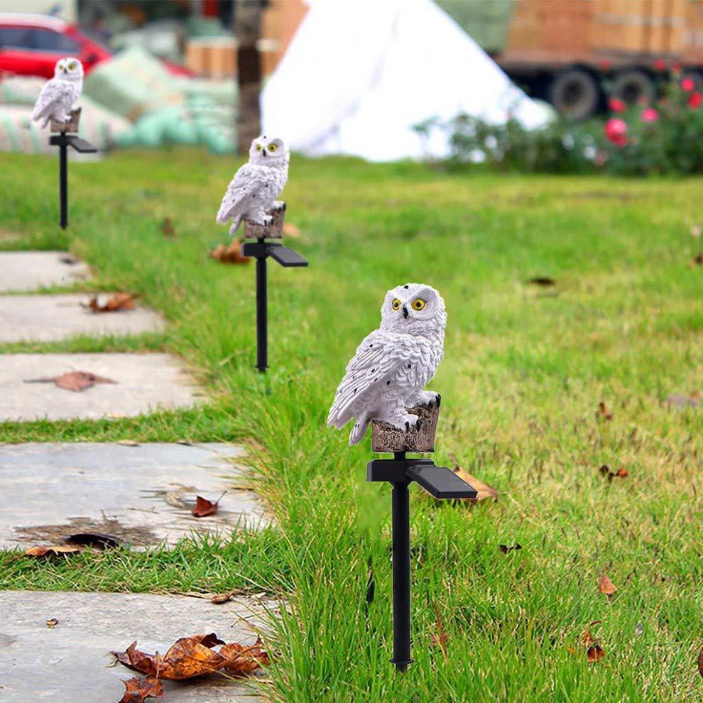 Solar Led Light Outdoor Powered Garden LED Lights Owl Animal Pixie Lawn Waterproof Lamp Unique Christmas Lights Solar Lamps