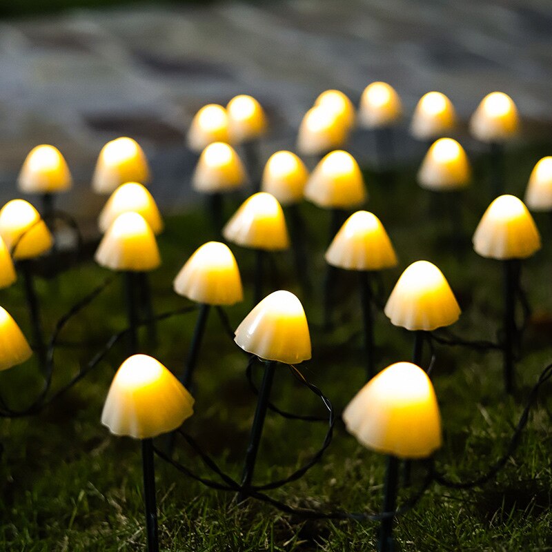 solar light String Light Garden Decoration Mushroom Lights IP65 Waterproof Garland Patio Decor Outdoor Solar Lights Fairy Light