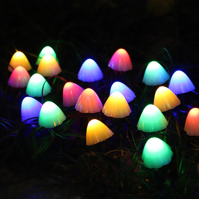 solar light String Light Garden Decoration Mushroom Lights IP65 Waterproof Garland Patio Decor Outdoor Solar Lights Fairy Light