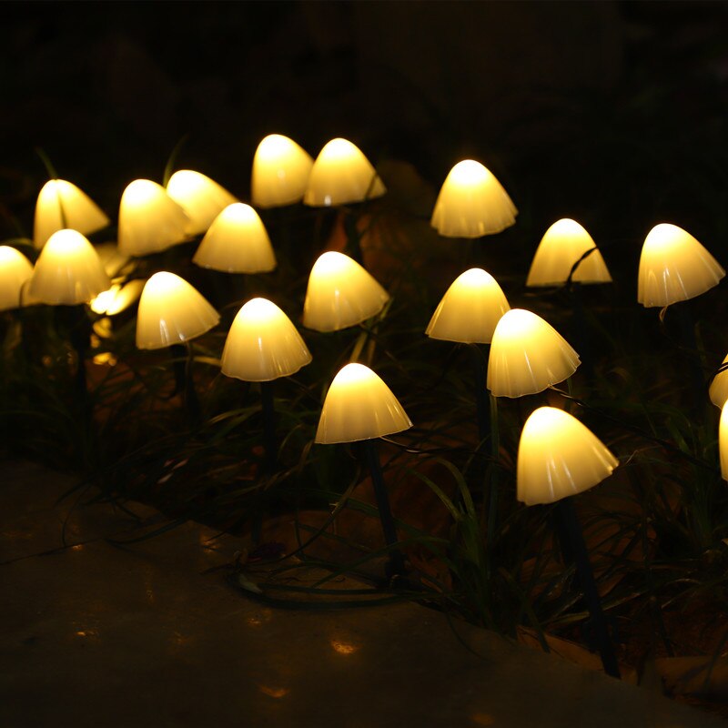 solar light String Light Garden Decoration Mushroom Lights IP65 Waterproof Garland Patio Decor Outdoor Solar Lights Fairy Light