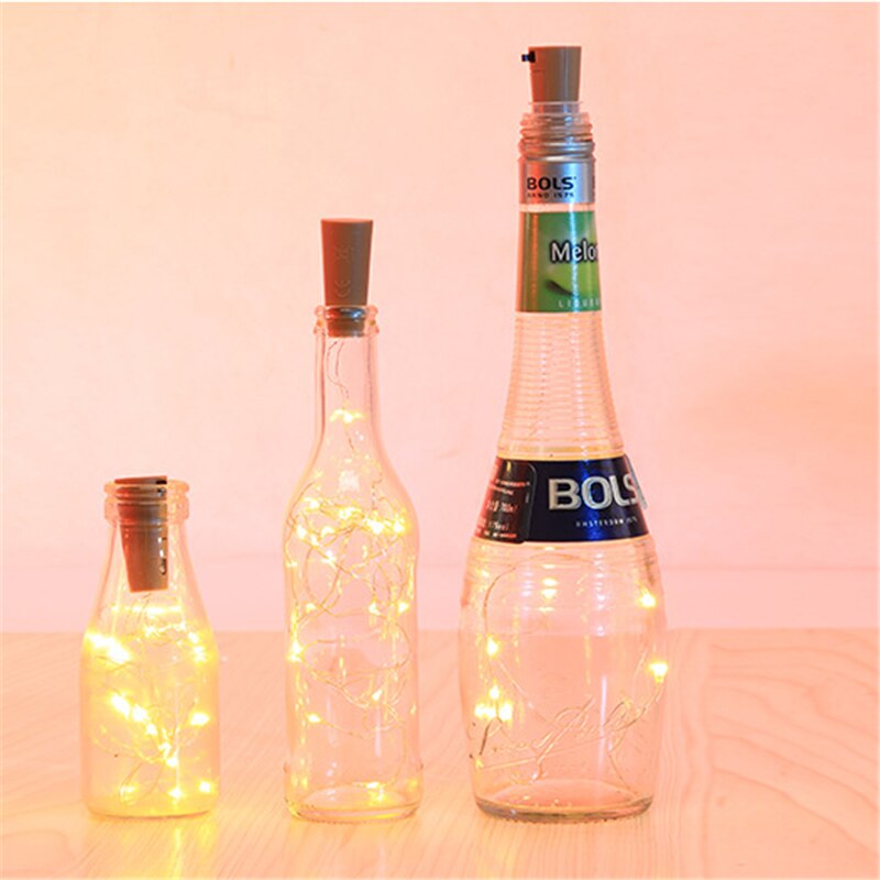 Christmas Decorations for Home Wine Bottle Cork Solar Led Light Outdoor Fairy Lights Christmas Lights String New year Navidad