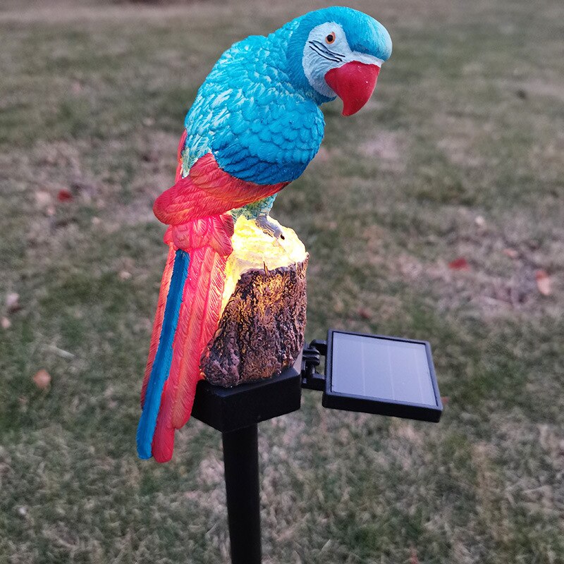 1pcs outdoor solar light Solar Lamp Owl Parrot Ornament Animal Bird yard Garden Decoration solar outdoor led lights for garden